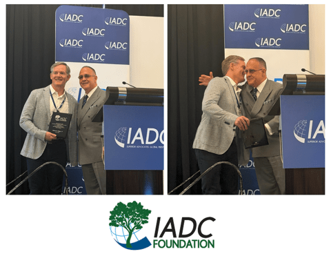 Eric Sledge Honoring Ed Sledge for His Leadership and Service to the IADC Foundation